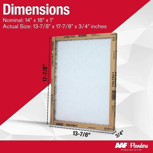 14x18x1 air filters merv 1 - merv,